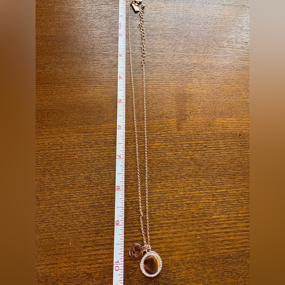 Kate Spade New York "Spot The Spade" Pave Pendant Necklace in Rose Gold NWT - Picture 8 of 13